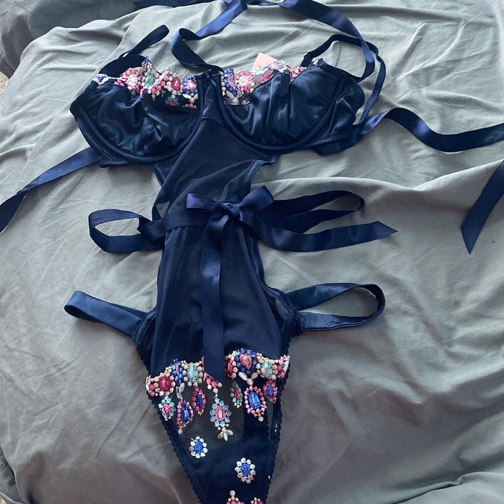 Victoria’s Secret navy blue bodysuit
